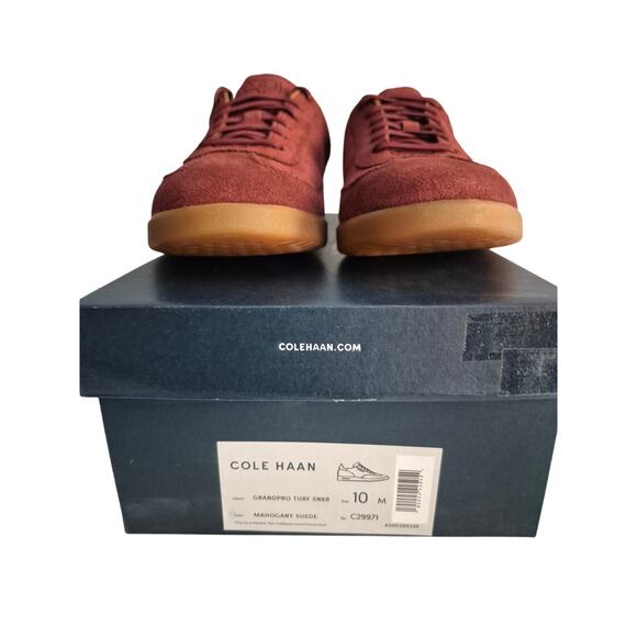 Cole Haan Men GrandPro Turf Sneaker US 10 M Mahogany Suede - Picture 2 of 7